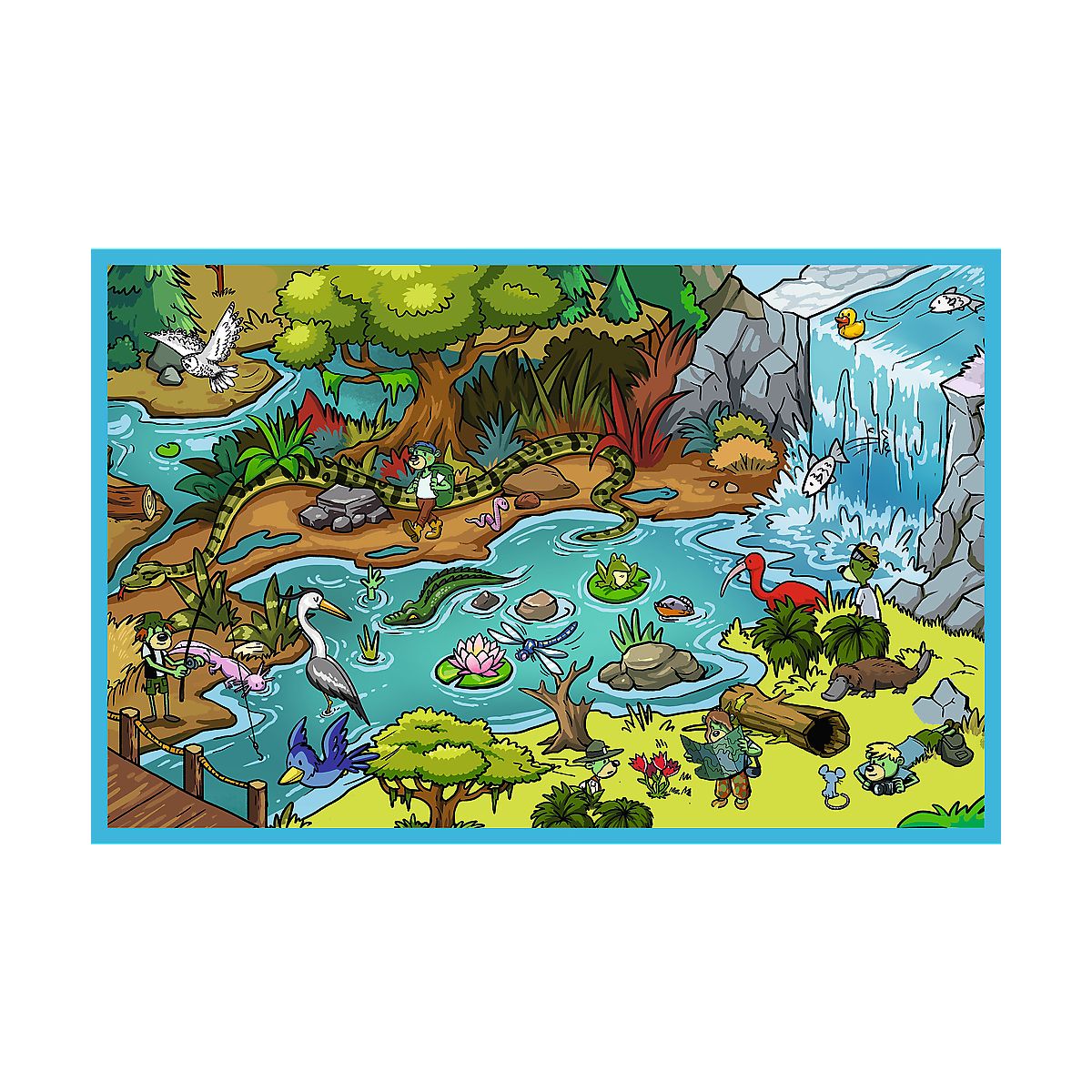 Puzzle Trefliki W krainie zwierząt 2x70 el. Trefl (34445)