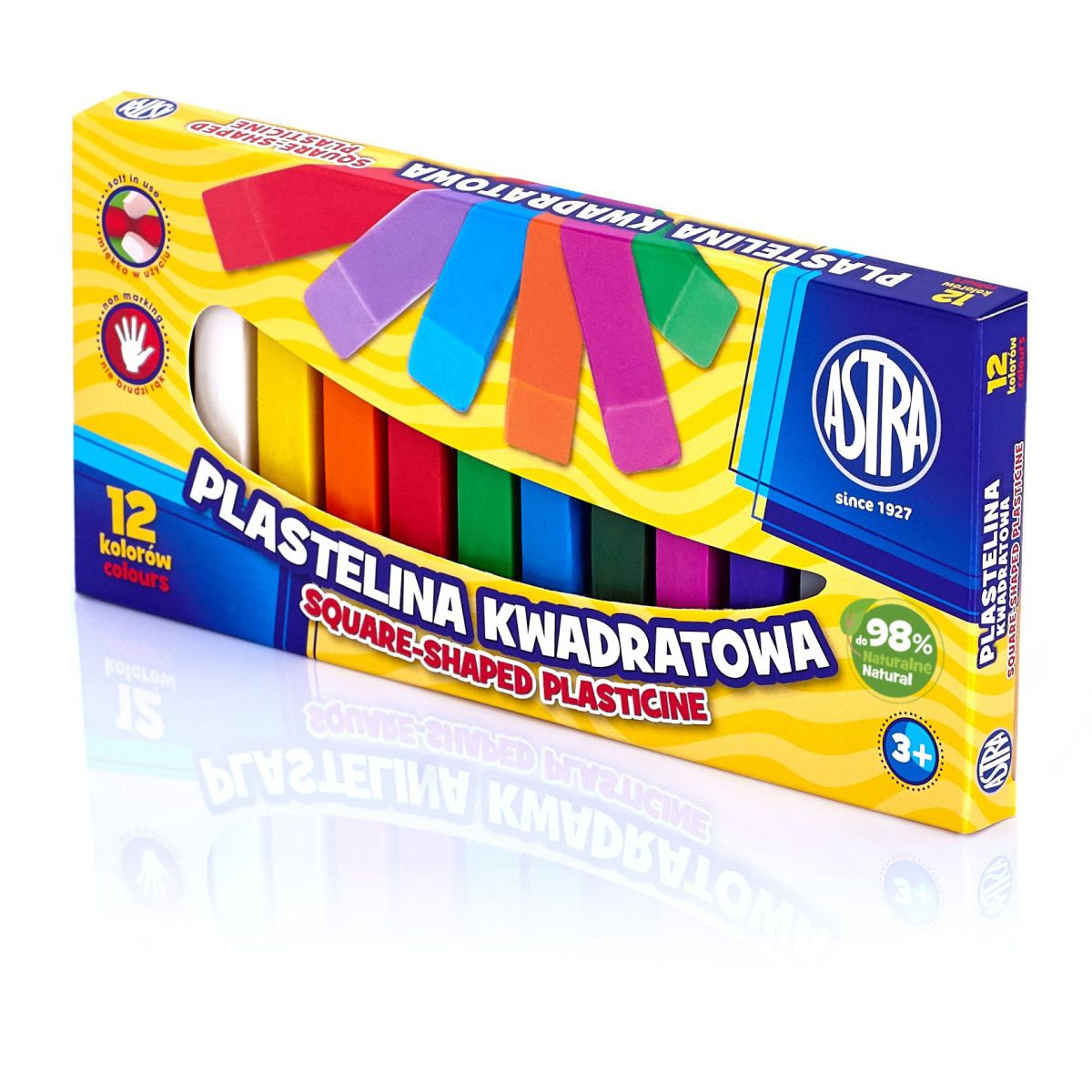 Plastelina Astra 12 kol. kwadratowa mix (83813908)