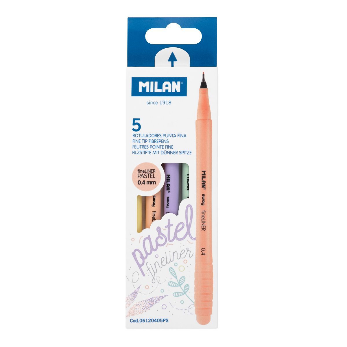 Cienkopis Milan Sway Fineliner 0,4mm 5kol. (06120405PS)