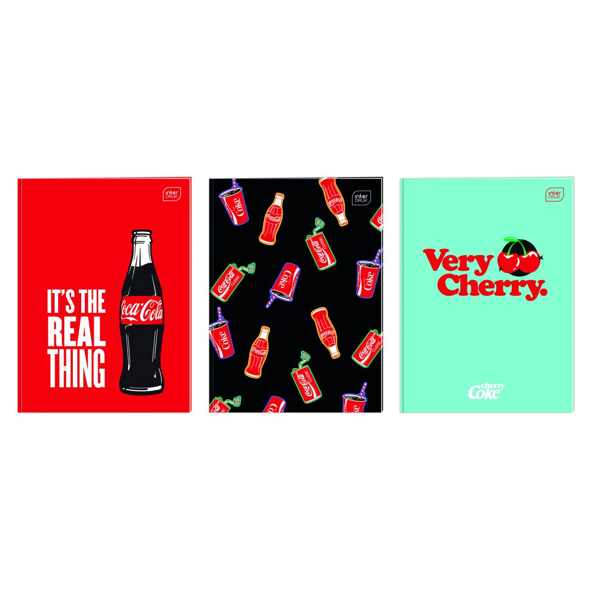 Zeszyt Interdruk COCA COLA MAT+UV A4 32k. 70g krata