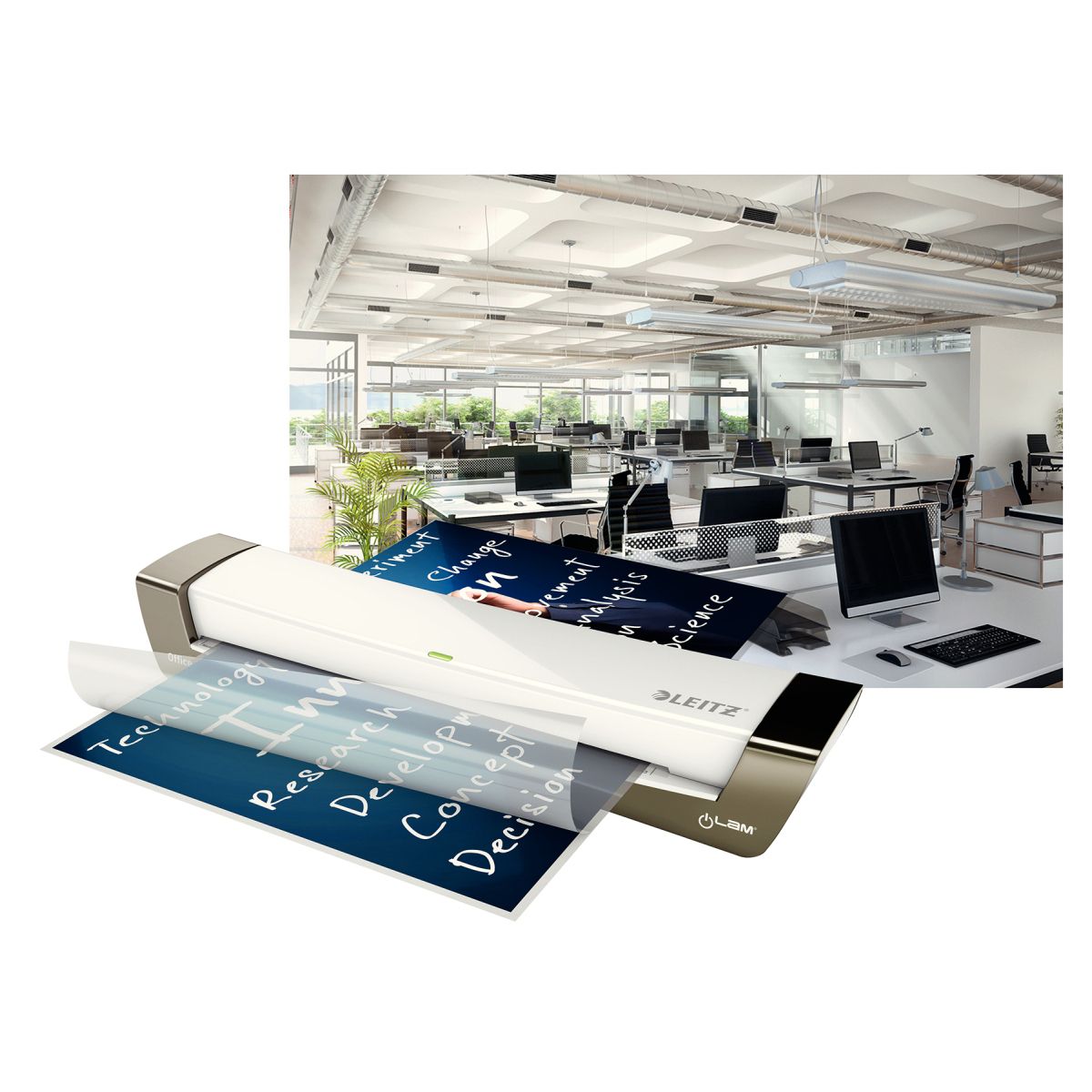 Laminator Leitz iLAM Office A3 srebrny (72530084)