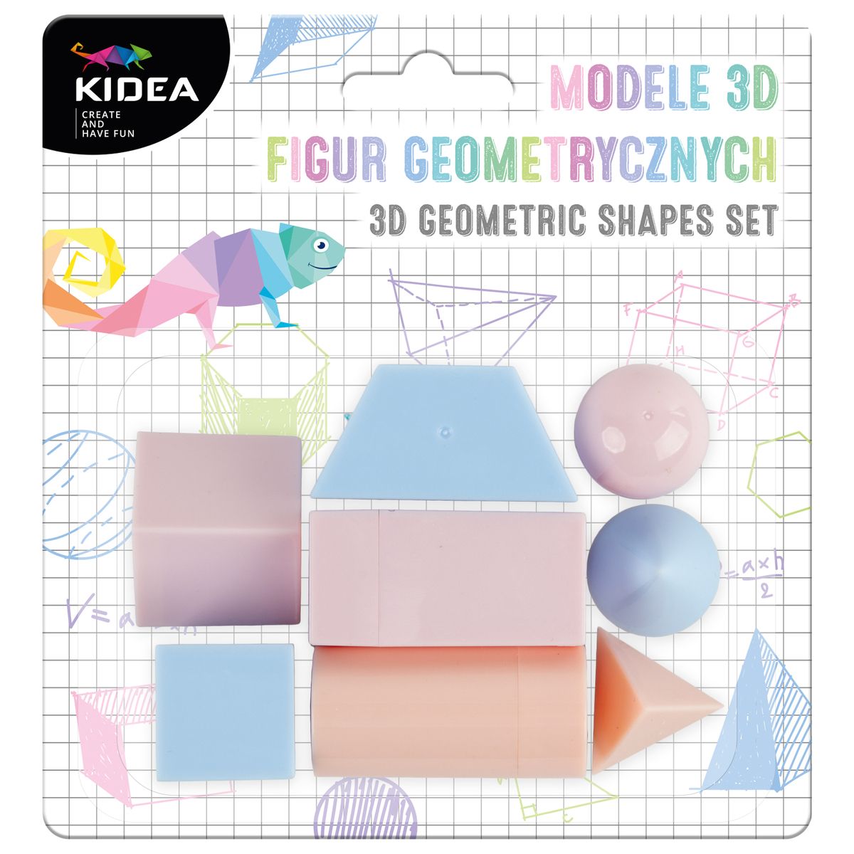 Figurka Kidea Figury geometryczne (M3DFGAKA)