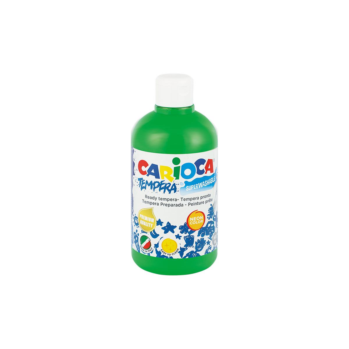 Farba tempera Carioca kolor: zielony neonowy 500ml 1 kolor. (170-2591)