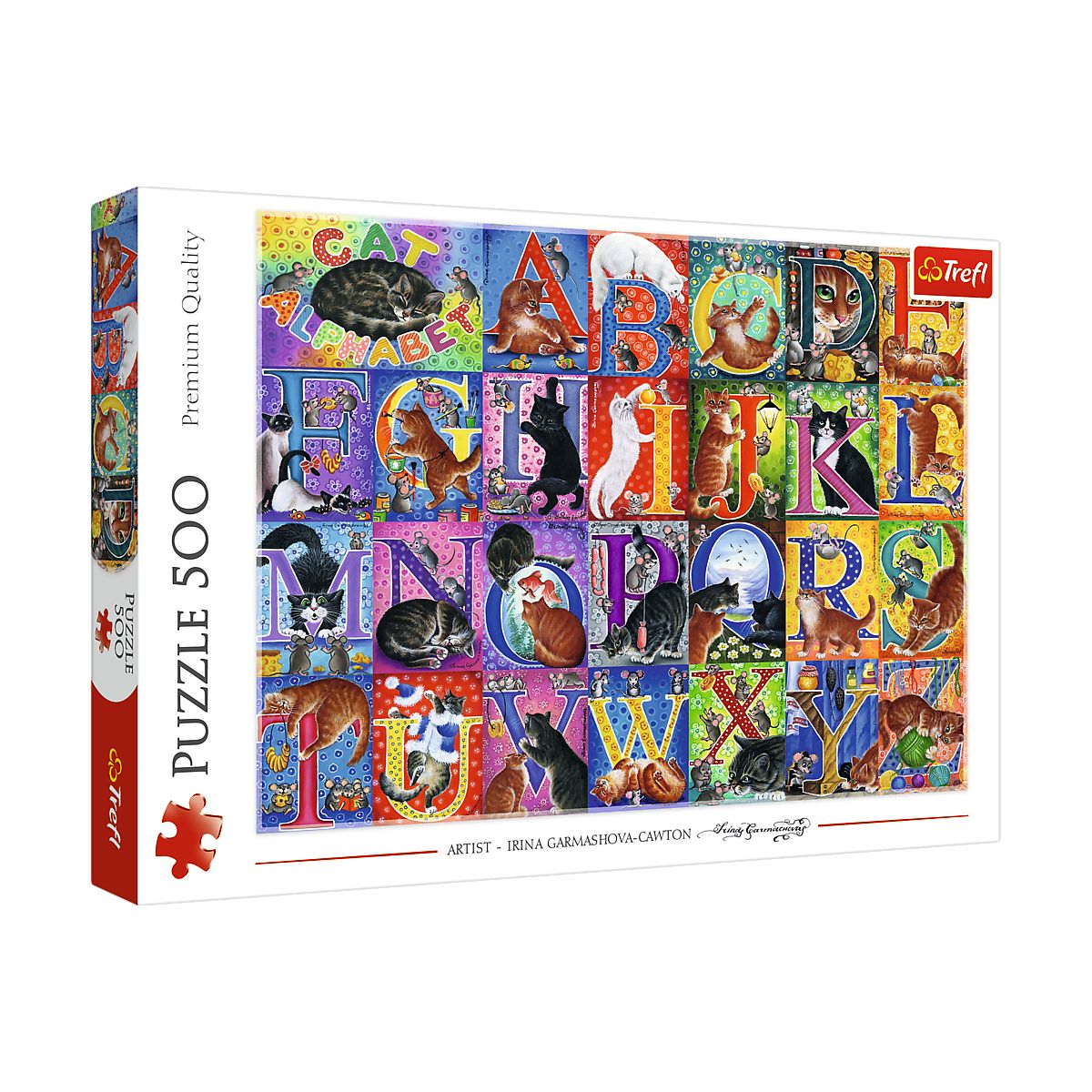 Puzzle Koci alfabet 500 el. Trefl (37527)