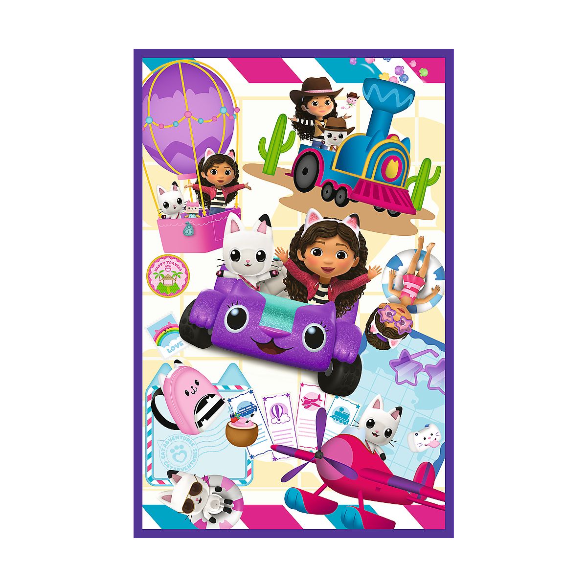 Puzzle Gabby Owady na łące 3x80 el. Trefl (34882)