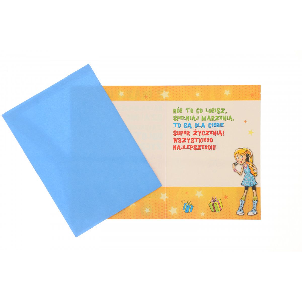 Kartka składana Young Urodzinowy dla dziewczyny B6 Ev-corp (STKY-004)