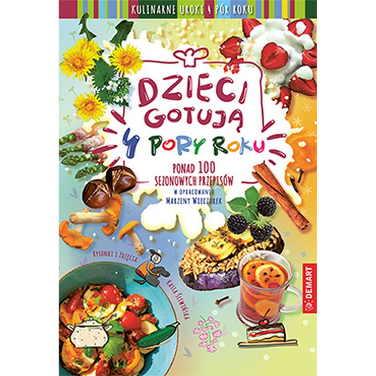 Książeczka edukacyjna Dzieci gotują - 4 pory roku Demart