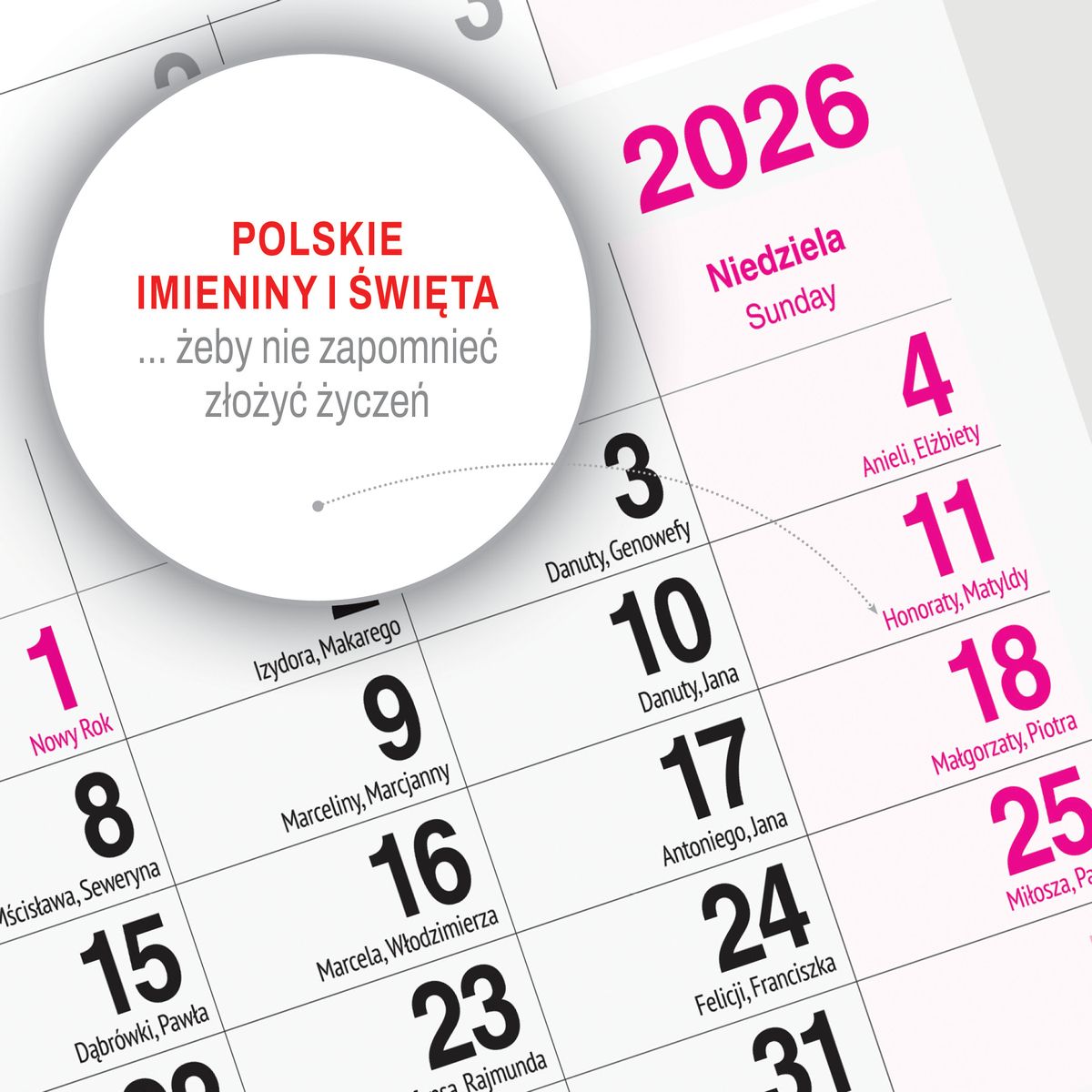 Kalendarz ścienny (401000) k:2915-377 WIDOK 310mm x 790mm Press