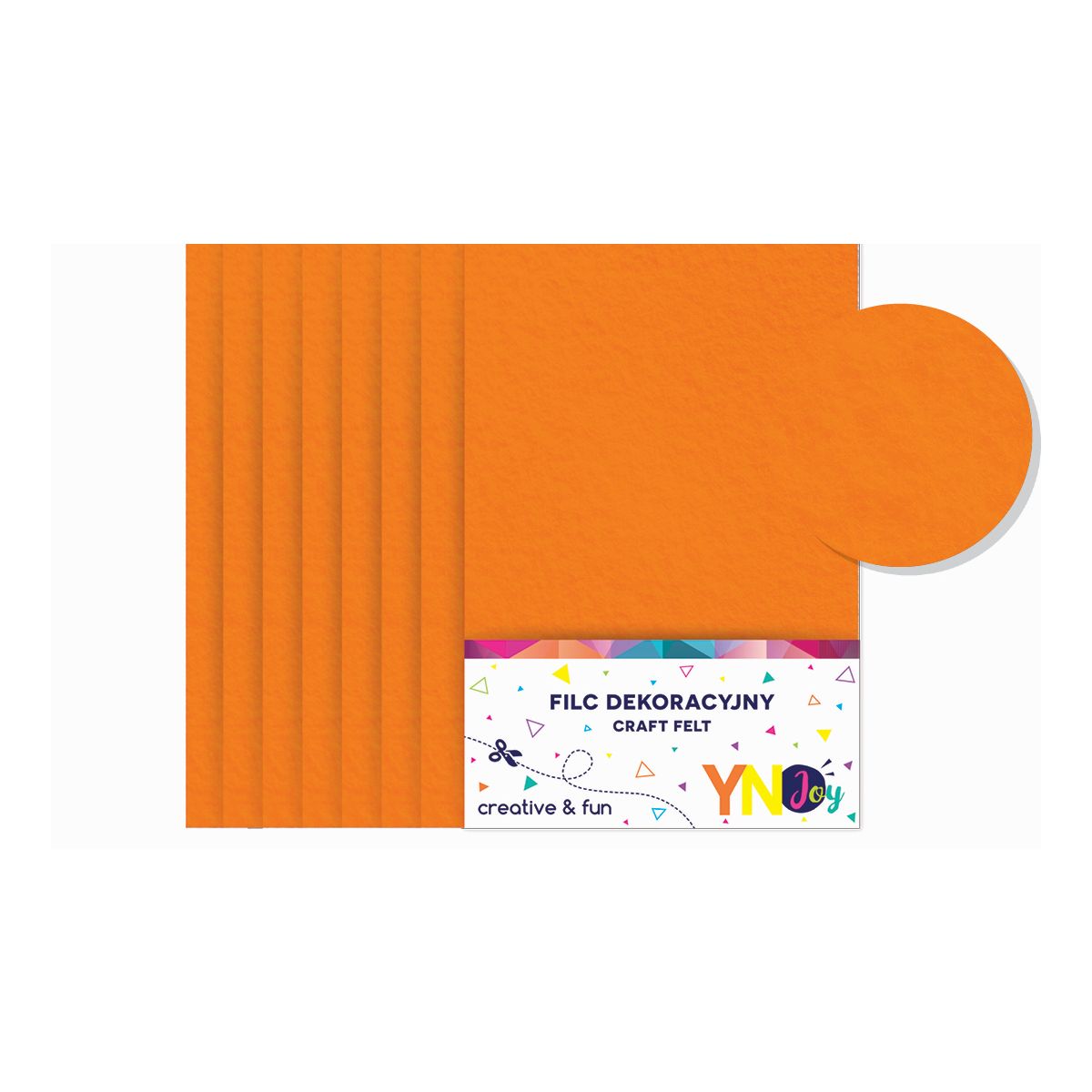 Filc filc kolor: pomarańczowy 8 ark. [mm:] 200x297 Interdruk (IFILCPOM)