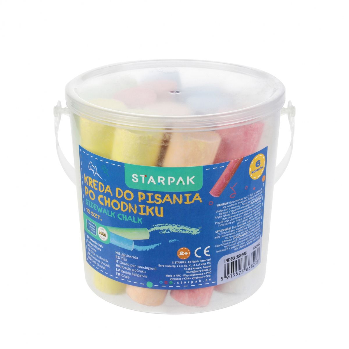 Kreda chodnikowa Starpak mix (559666) 15 sztuk