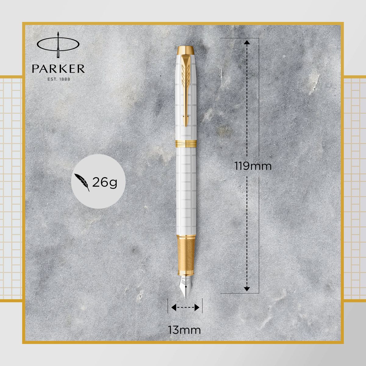 Ekskluzywne pióro tłoczkowe Parker PEARL (2143649)