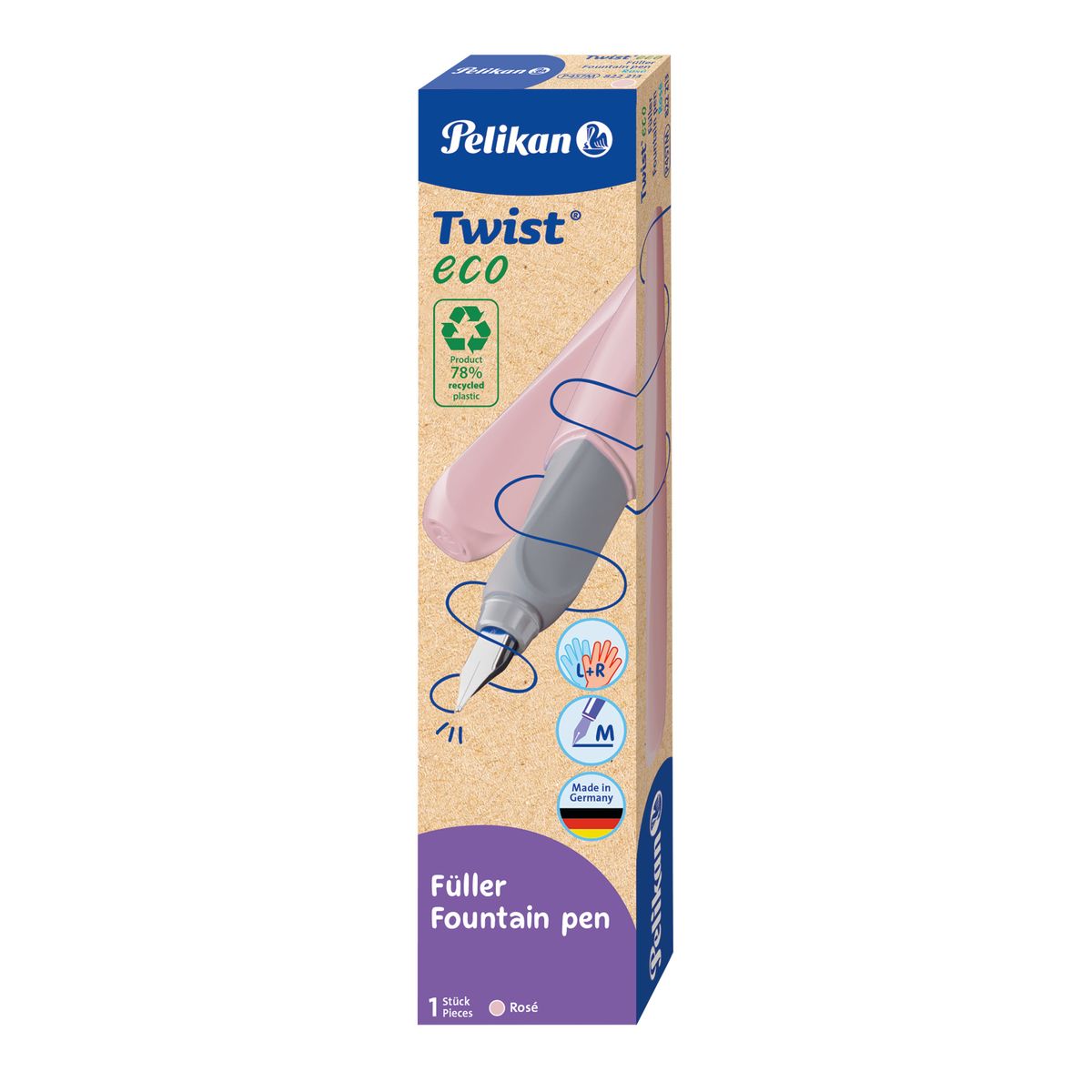 Pióro wieczne Pelikan Twist Eco róż (822213)