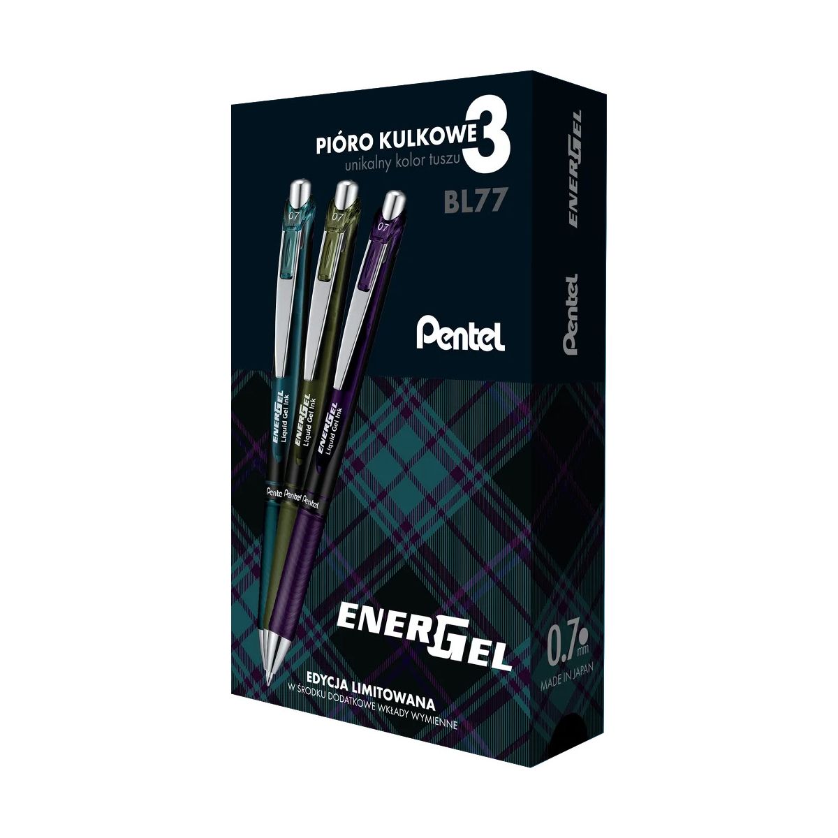 Pióro kulkowe Pentel BL 77 5902894026775 3szt (77A2-ST3KSVPl)