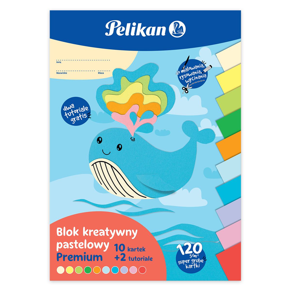 Blok rysunkowy Pelikan kreatywny premium pastelowy A4 mix (9589029)