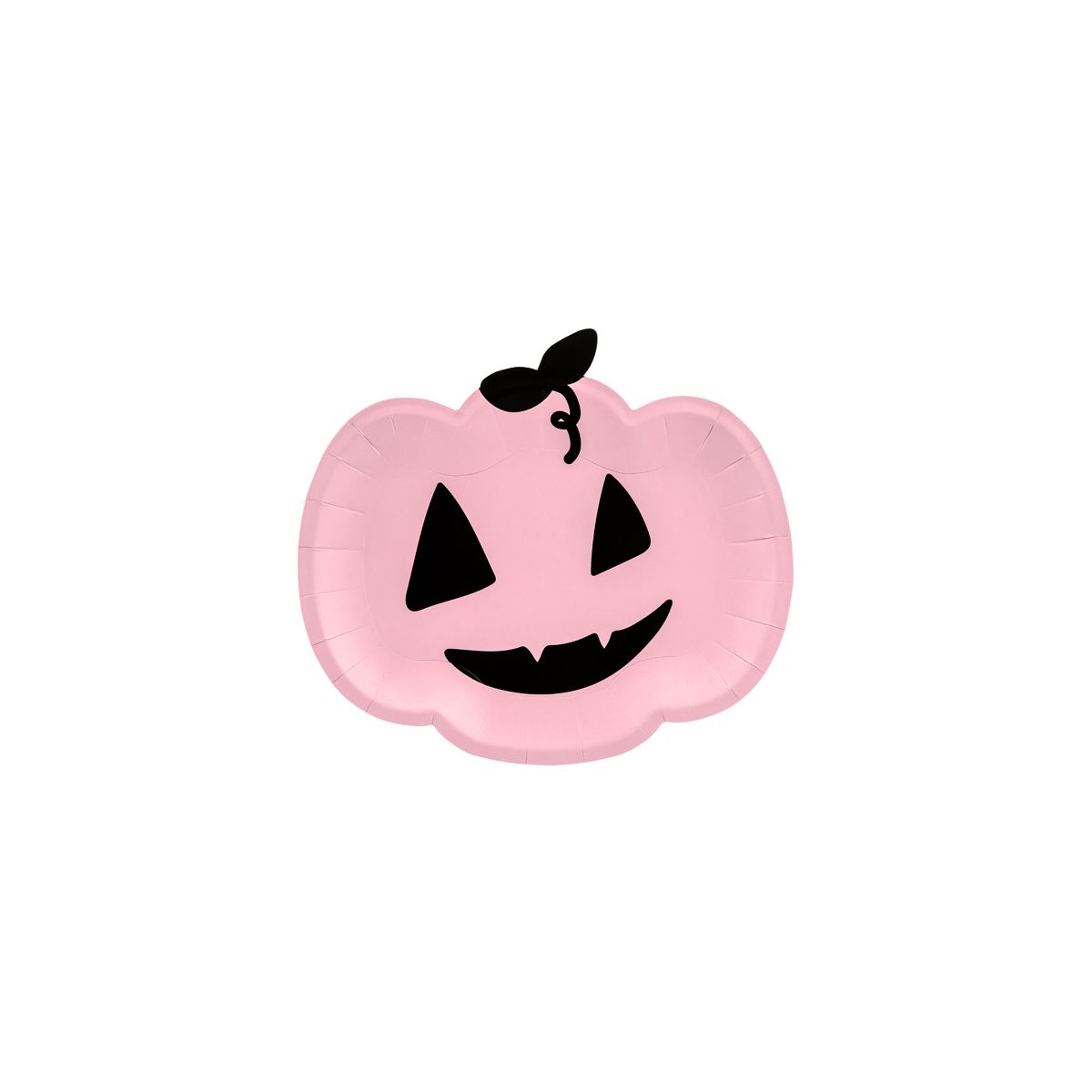 Talerz jednorazowy Partydeco Halloween dynia różowa 1op/6szt. 6 szt (TPP62)
