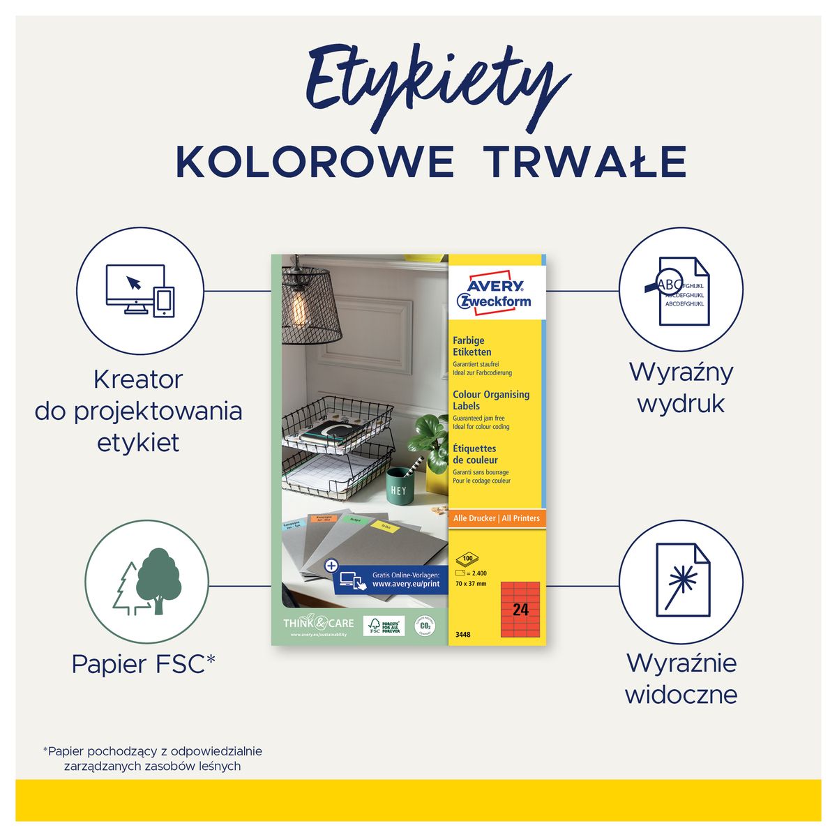 Etykieta samoprzylepna