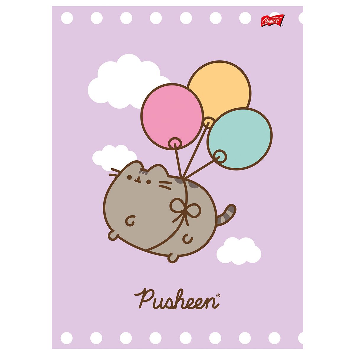Zeszyt Unipap Pusheen A4 32k. 70g krata