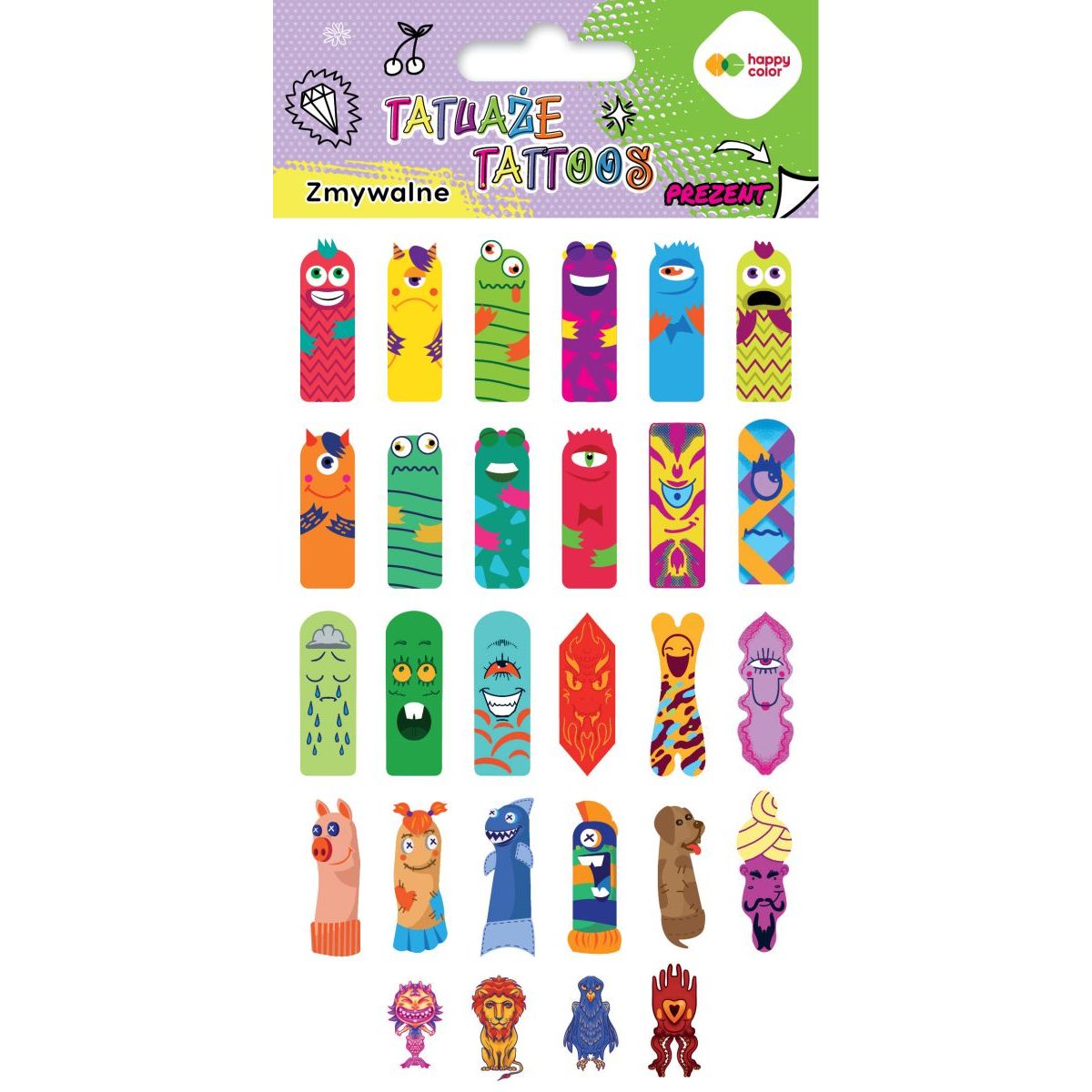 Tatuaż Happy Color zmywalny Fingers (HA 4261 1020-KG01)