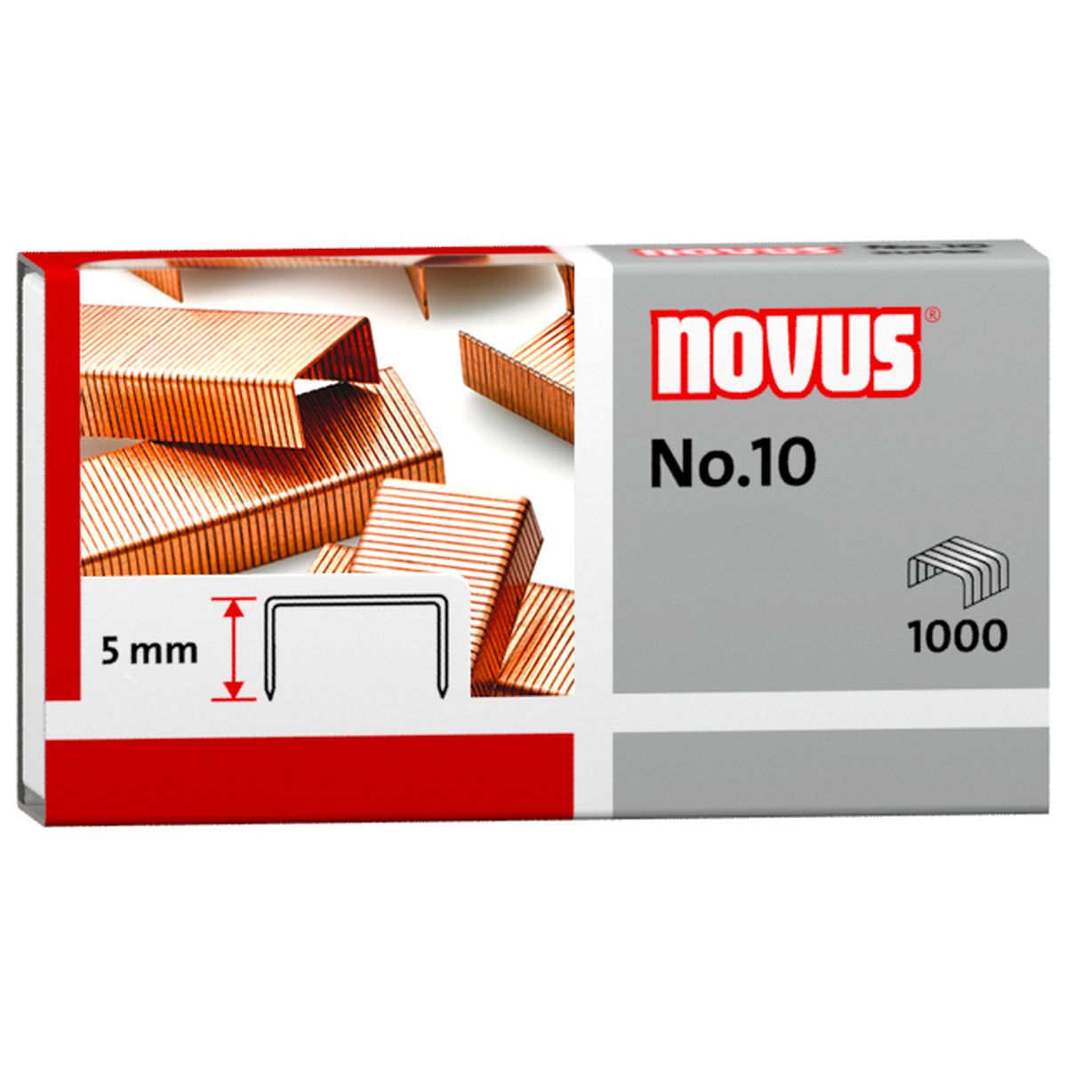 Zszywki 10 Novus miedzianowe nr 10 1000 szt (040-0207)