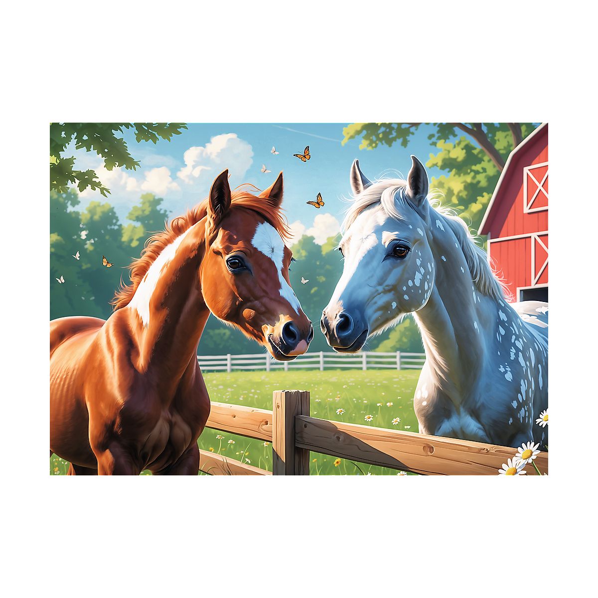 Puzzle Konie na polanie 200 el. Trefl (13328)