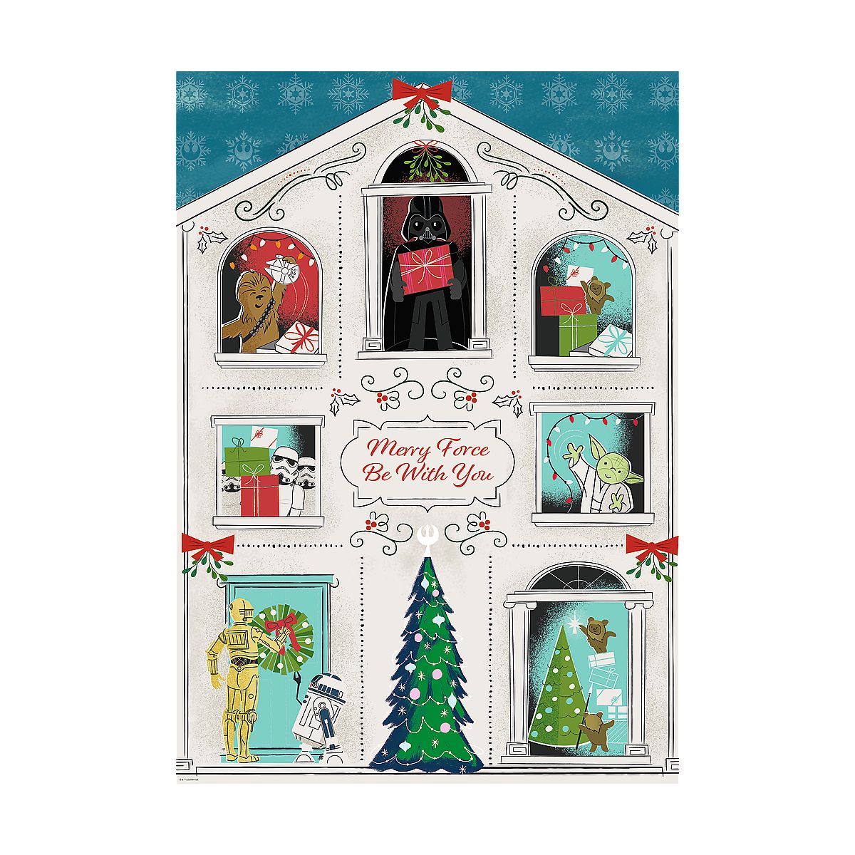 Puzzle Xmass Niech Moc Świąt Będzie z Tobą 1000 el. Trefl (12087)