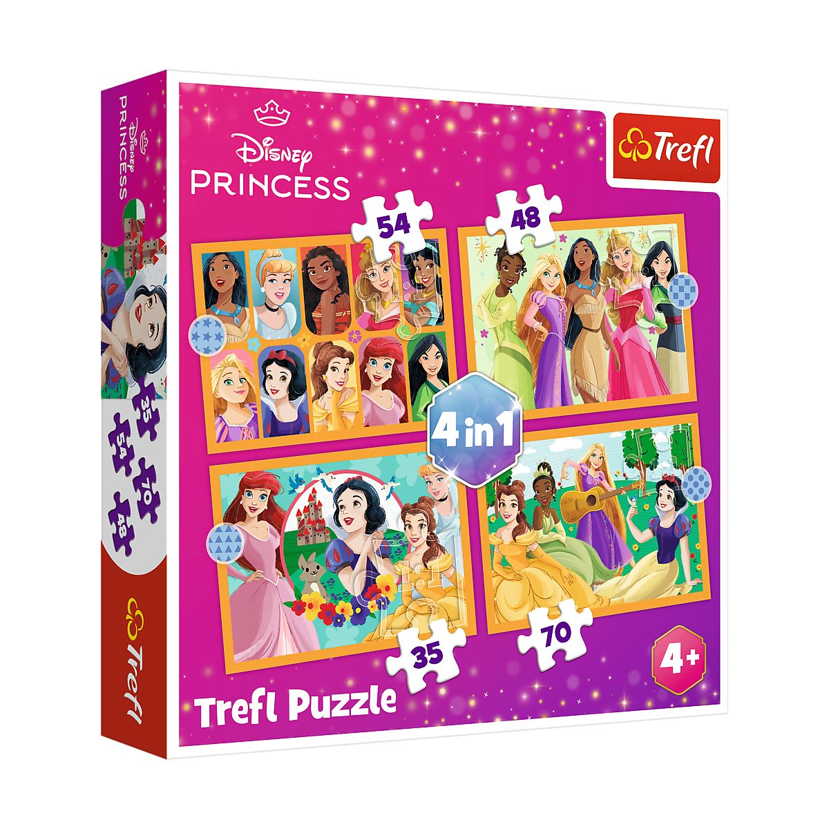 Puzzle Trefl Disney Princess Bajkowe historie 4w1 el. (34651)