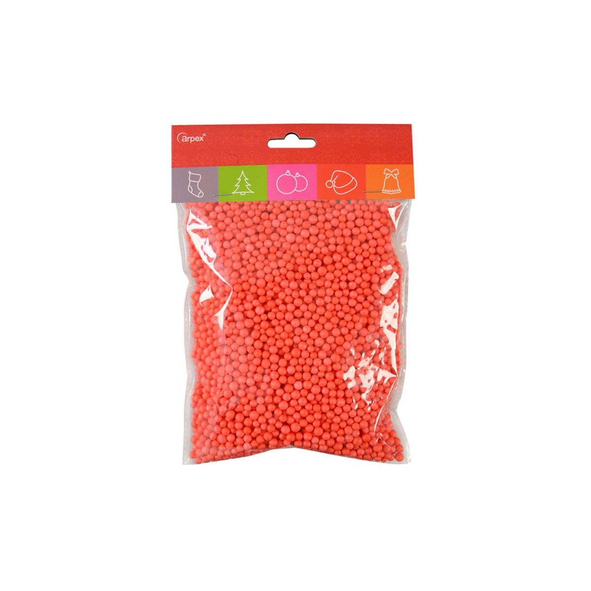 Ozdoba styropianowa kuleczki 10g czerwone Arpex (BN4956)