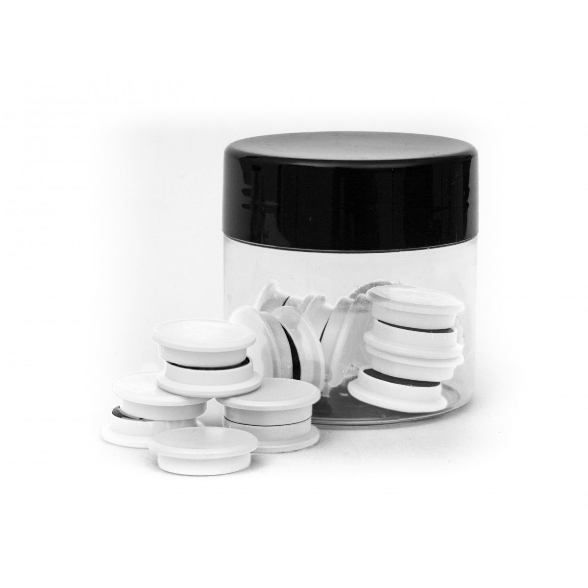 Magnes biały śr. 20mm Tierra 20 sztuk