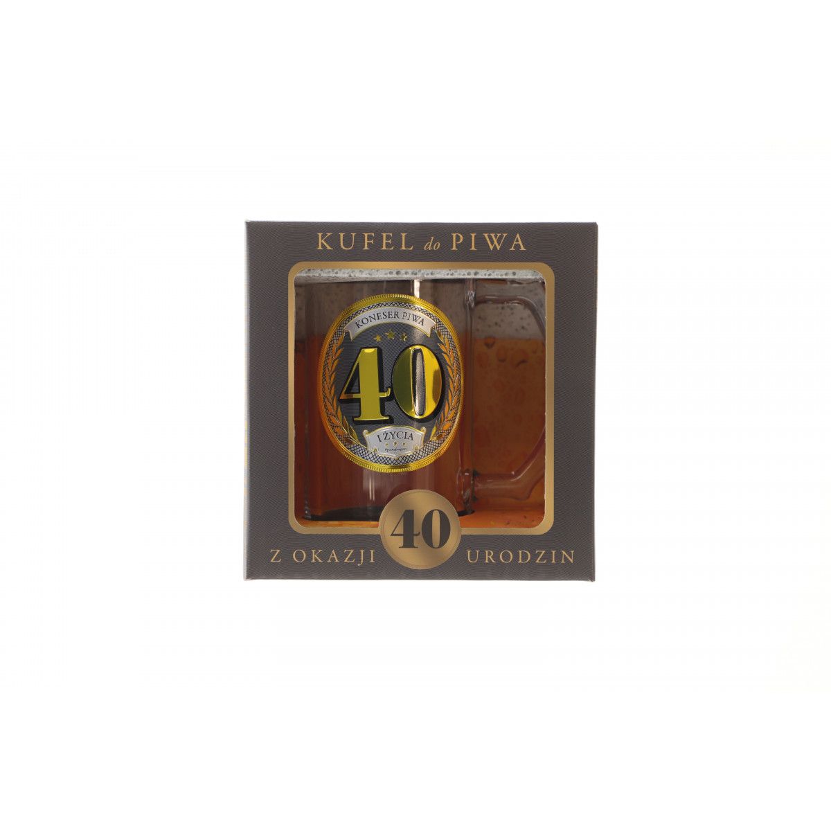 Kubek wielokrotnego użytku Pan Dragon GOLD-40 urodziny 400ml (5901854985541)