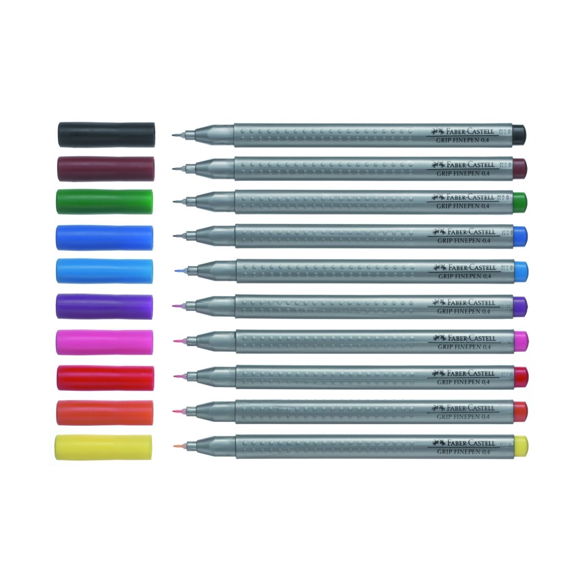 Cienkopis Grip Finepen 0,4 karminowy 0,4mm 1kol. Faber Castell (FC151626)