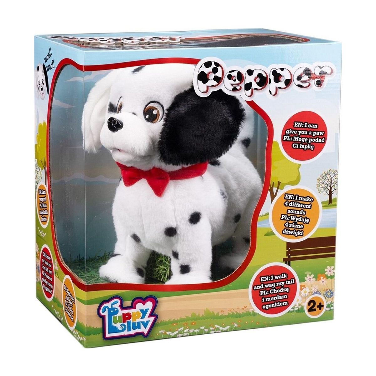 Pluszak interaktywny Tm Toys Puppy Luv Piesek Dalmatyńczyk Pepper (DKO0865)