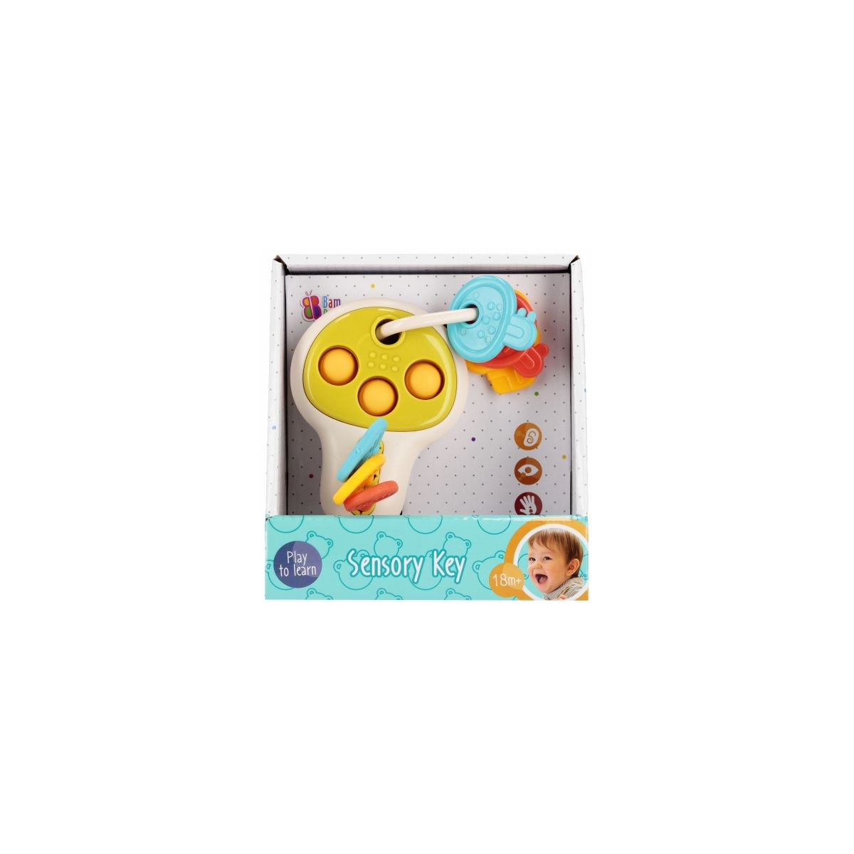 Zabawka edukacyjna kluczyki sensoryczne Bam Bam (569002)