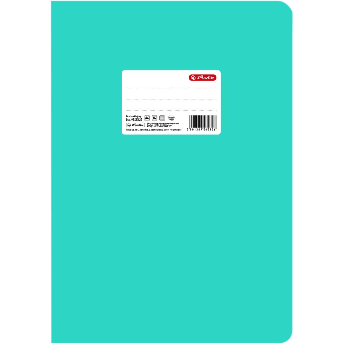 Brulion Herlitz Colors A4 96k. krata (9565128)