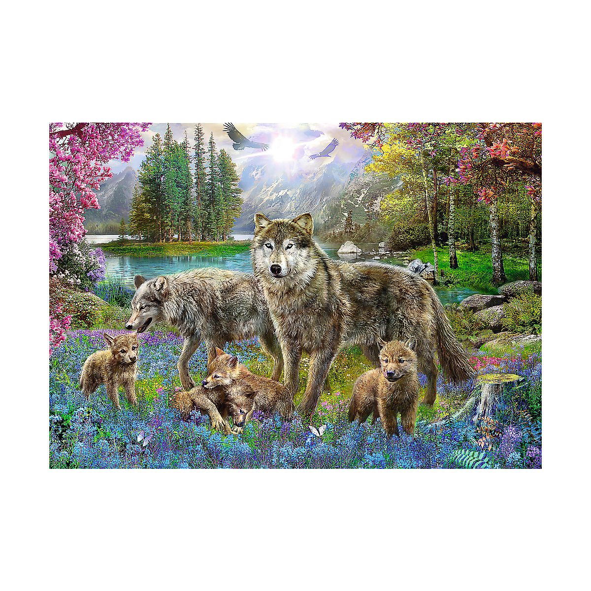 Puzzle Trefl Wilcza rodzina 1000 el. (10558)