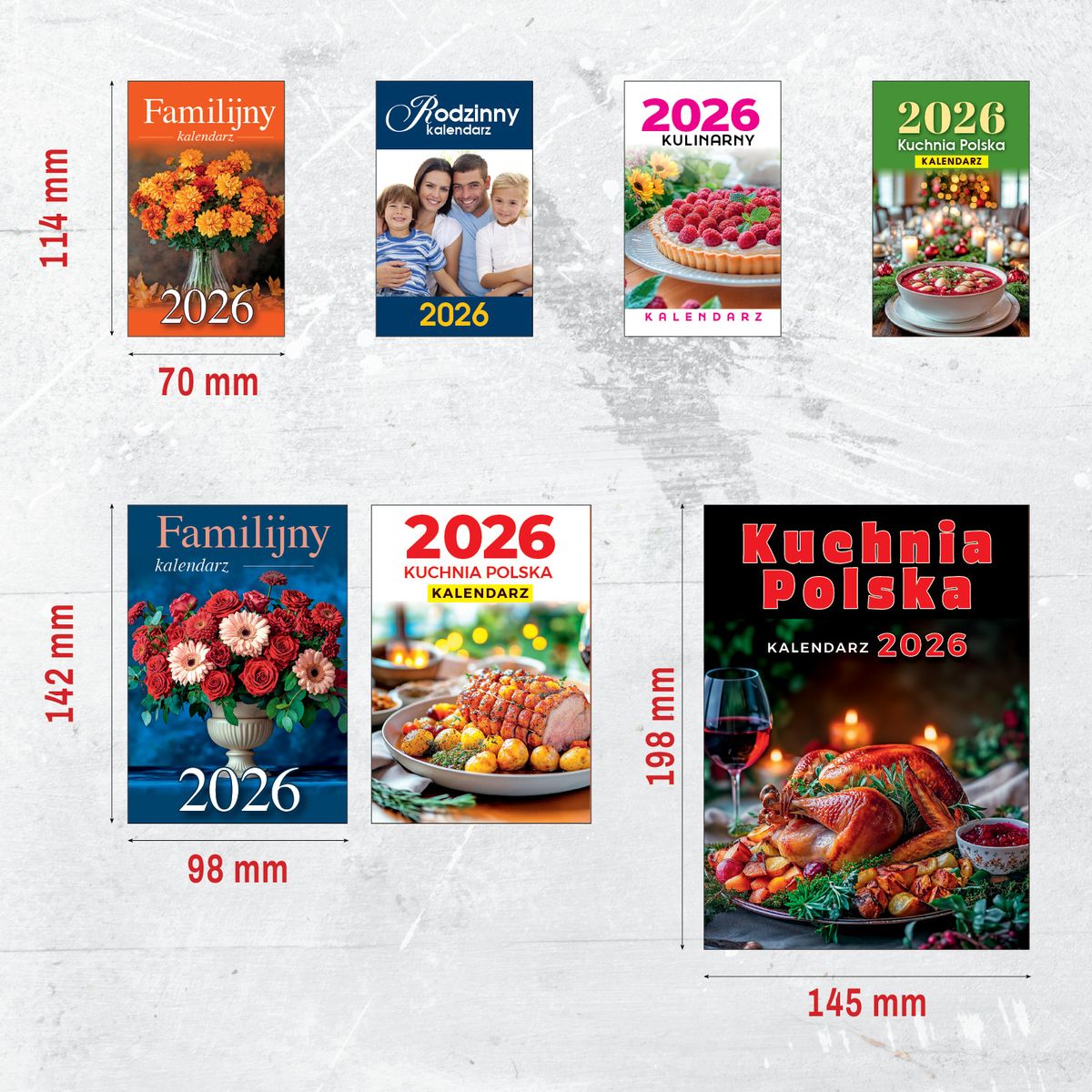 Kalendarz ścienny (401000) k:2915-377 ZDZIERAK KUCHNIA POLSKA A6 Press