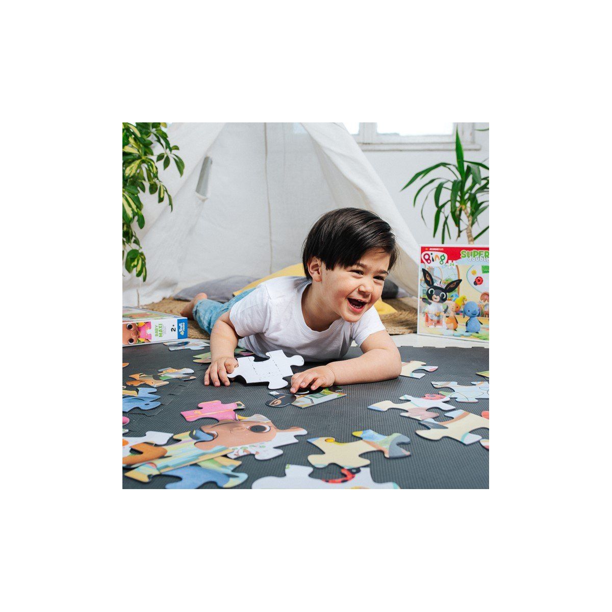 Puzzle Trefl świnka Peppa Baby MAXI 2x10 Królik Bingy 20 el. (43002)