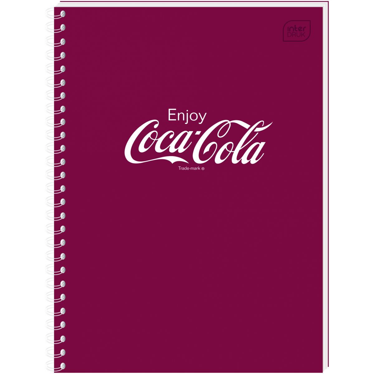 Kołozeszyt (kołobrulion) Interdruk COCA COLA SOFT TOUCH A6 80k. 70g krata