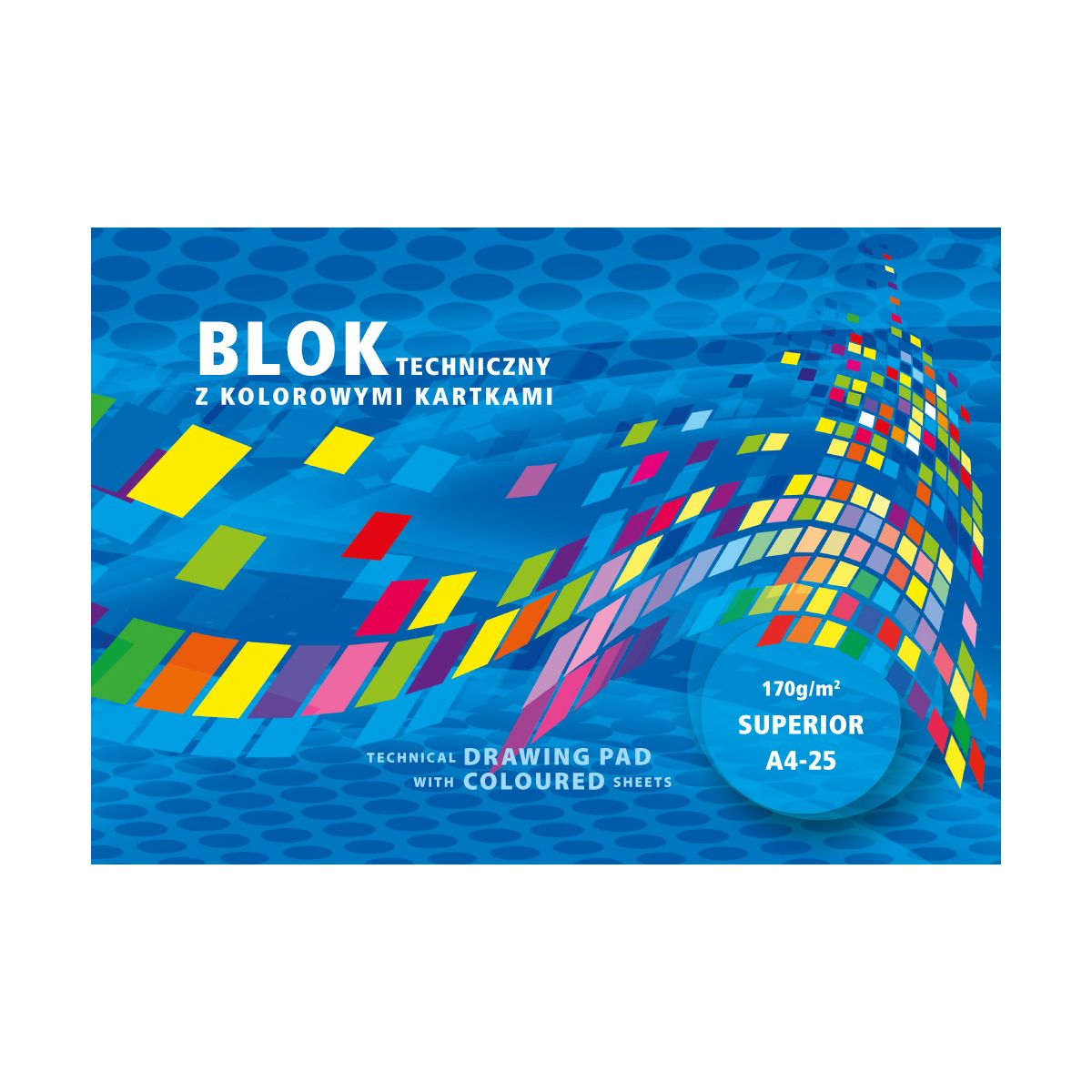 Blok techniczny superior A4 170g 25k Kreska