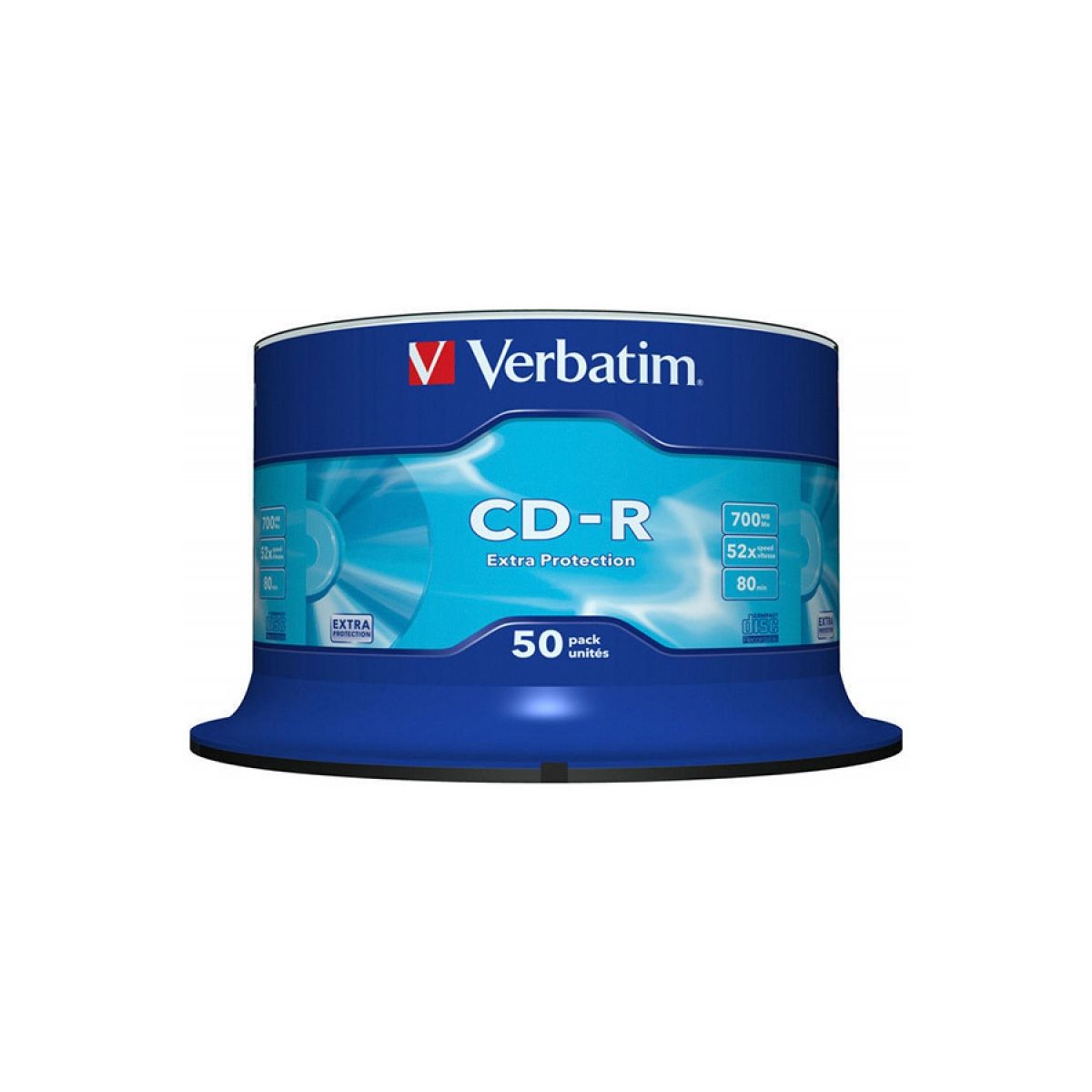 Płyta cd Verbatim CD-R cake 50 700MB x52 (43351)