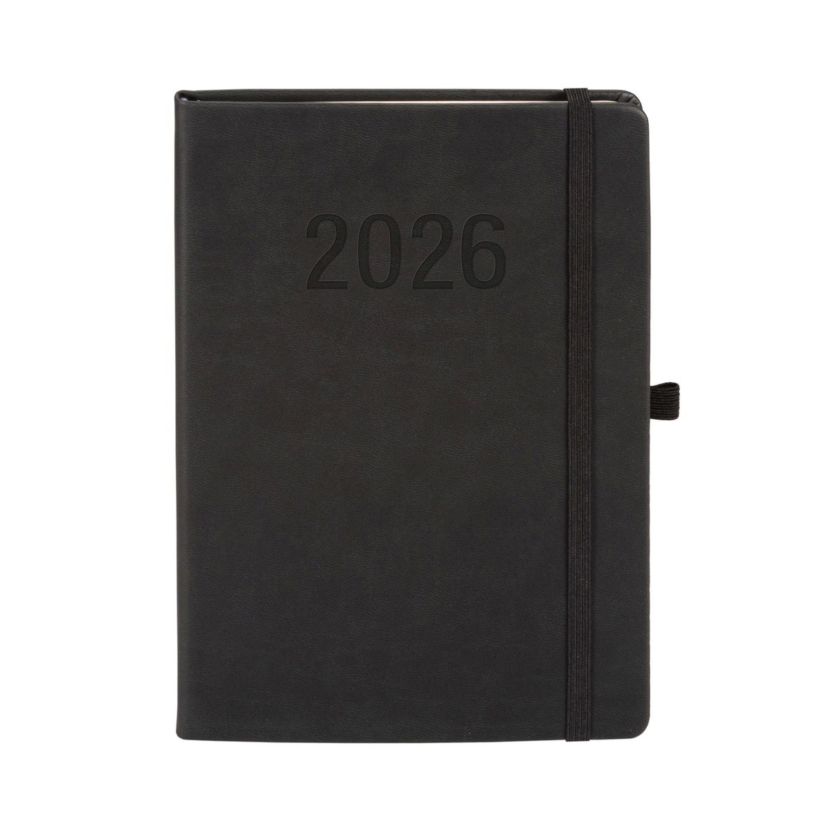 Kalendarz książkowy (terminarz) 2026 MEMOFIX  TDW A5 Antra (CZARNY)