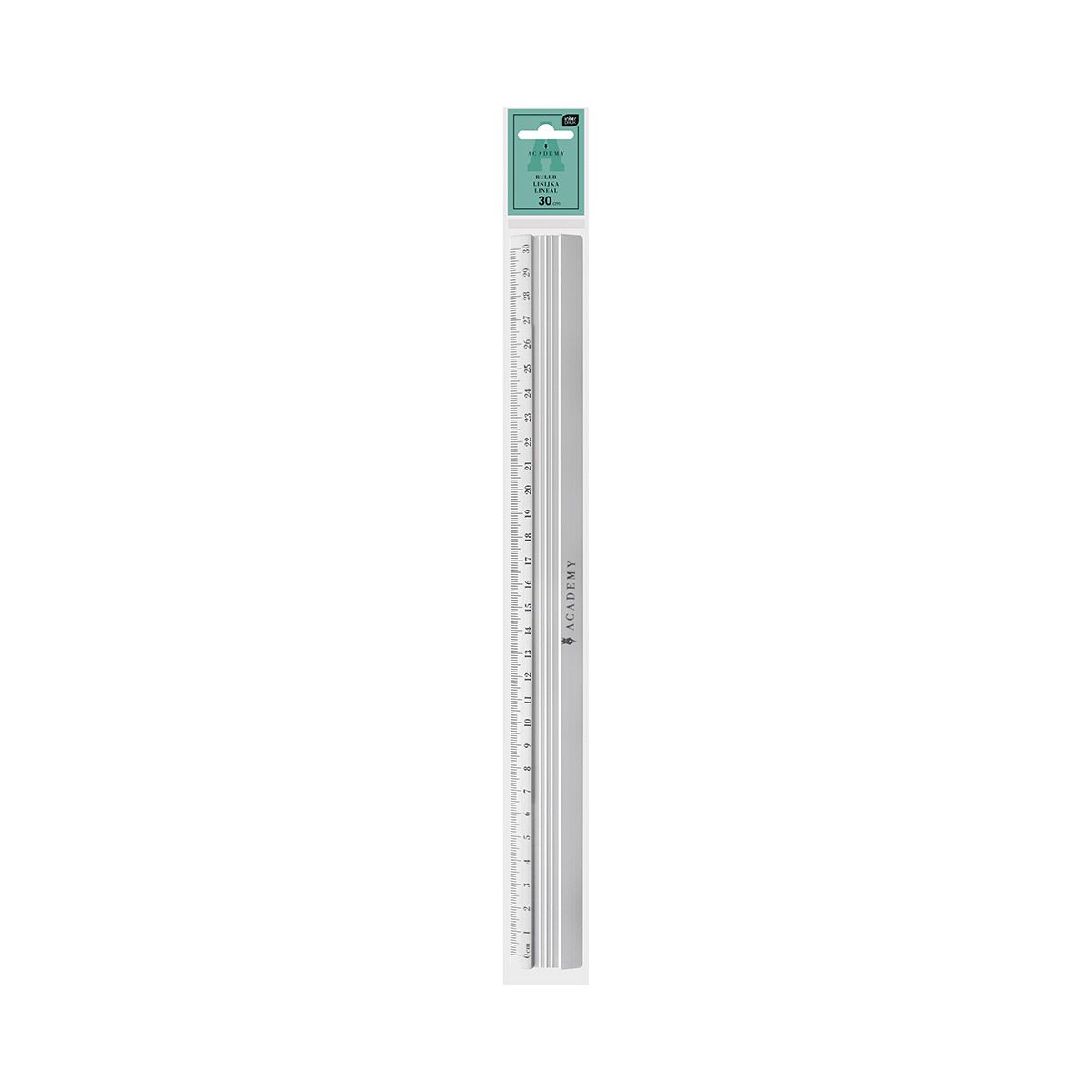 Linijka aluminiowa Interdruk ACADEMY 30cm