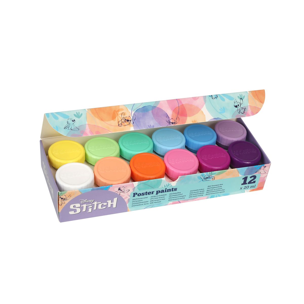 Farby plakatowe Patio Stitch Pastelowe kolor: mix 20ml 12 kolor. (91972PTR)