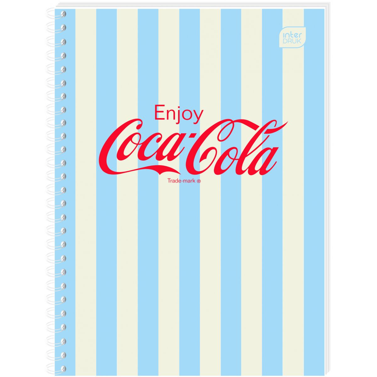 Kołozeszyt (kołobrulion) Interdruk COCA COLA SOFT TOUCH A6 80k. 70g krata