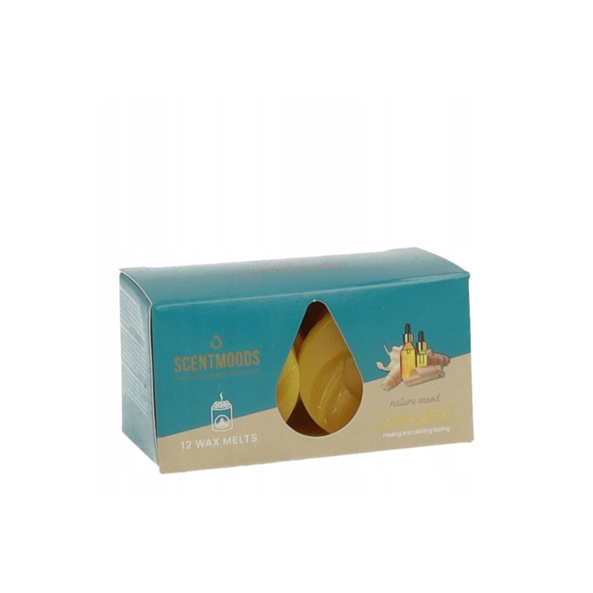 Świeca ScentMoods wosk zapachowy Musk & Wood 12 sztuk Pavoncella (8720935400233)