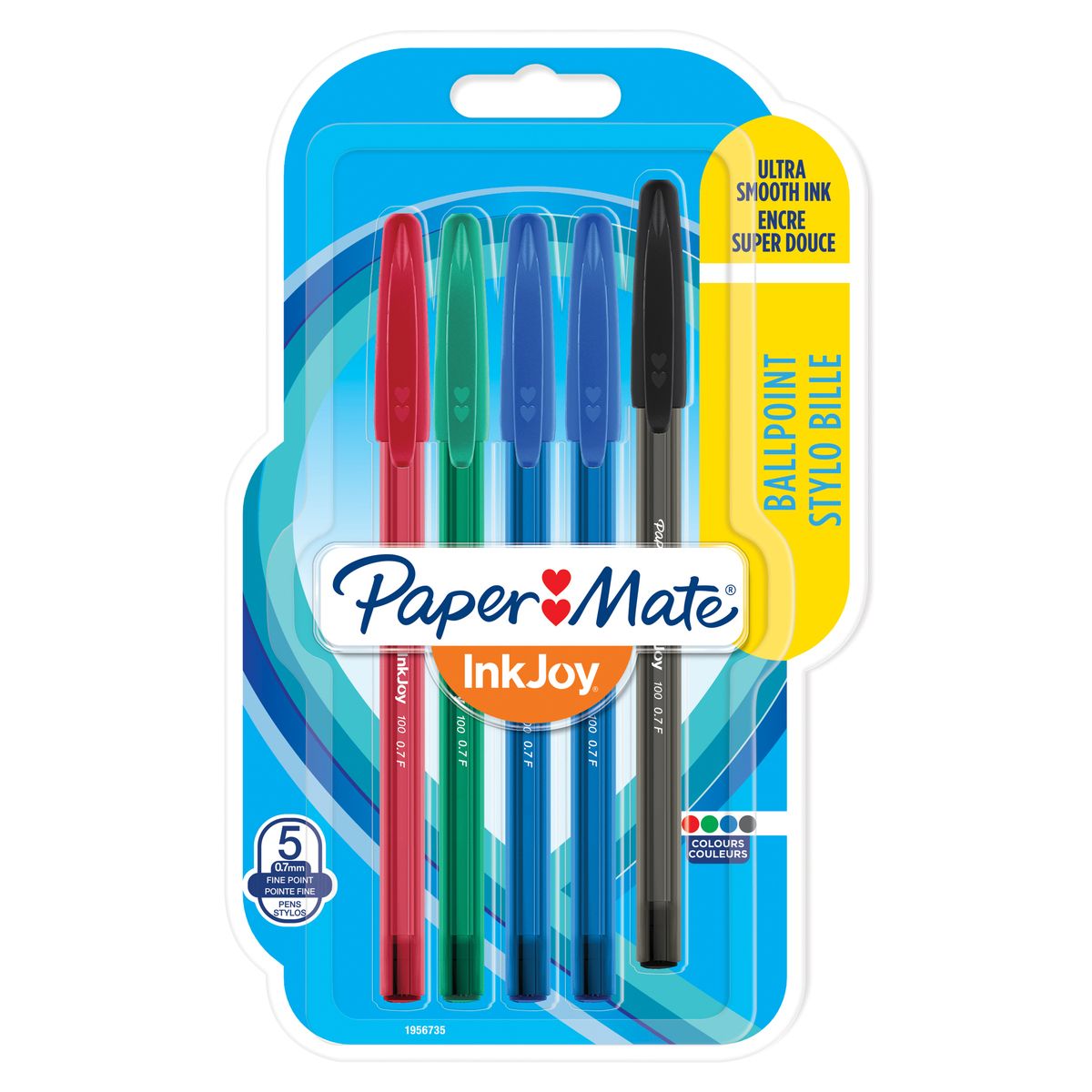 Długopis Paper Mate INKJOY 1956735 mix 0,3mm (mix 5 szt)