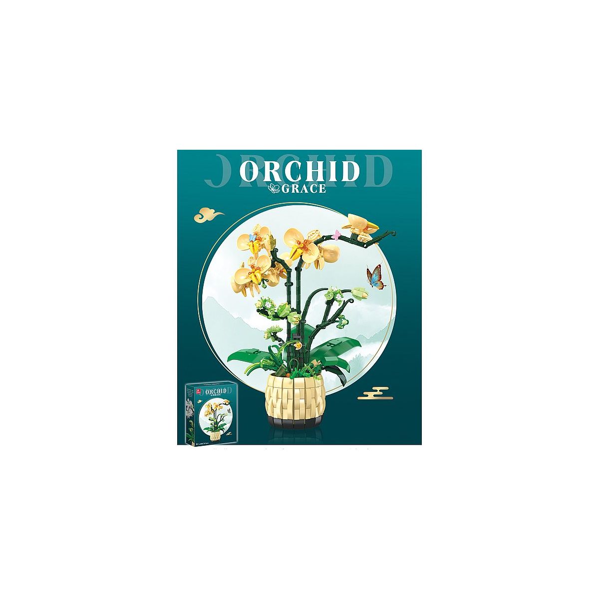 Klocki konstrukcyjne orchidea, 978szt Adar (612853)