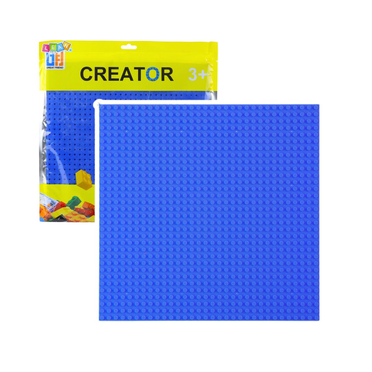 Klocki konstrukcyjne Płyta Plansza Konstrukcyjna Do Klocków Budowania Granatowa 25,5x25,5 cm Lean (23590)