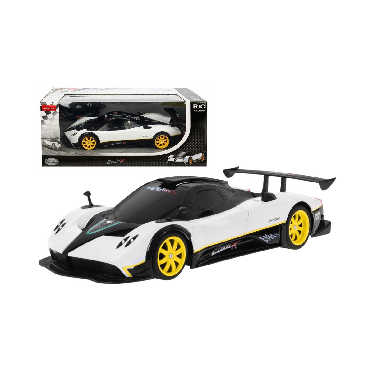 Samochód Lean RC Sportowy Model Zdalnie Sterowany Pagani Zonda Białe 1:14 (20591)