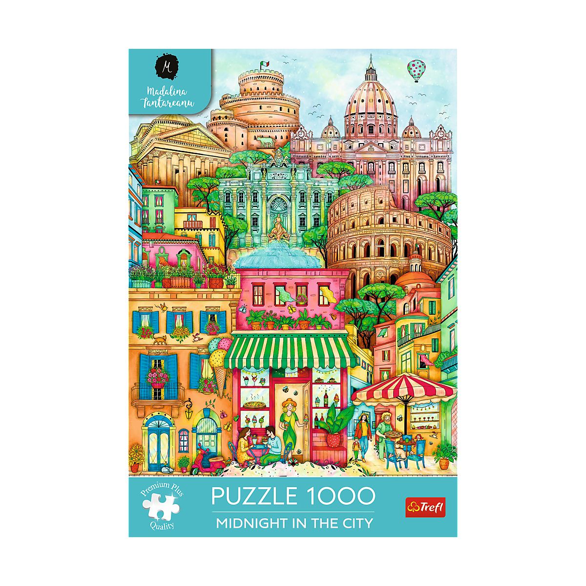 Puzzle premium plus O północy w Rzymie 1000 el. Trefl (12072)