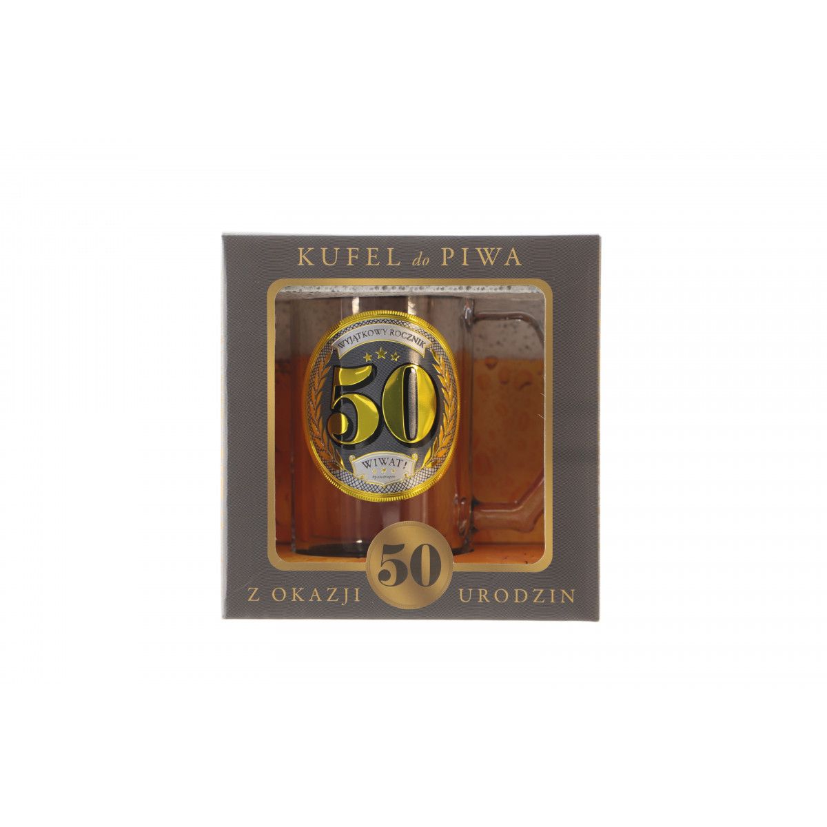 Kubek wielokrotnego użytku Pan Dragon GOLD-50 urodziny 400ml (5901854985558)